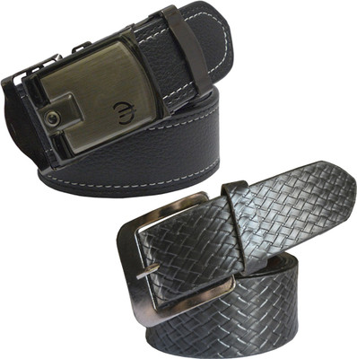

LOOPA Men Formal Black Synthetic Belt