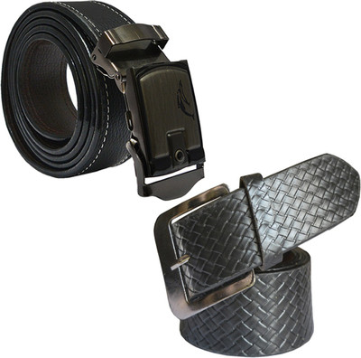 

LOOPA Men Formal Black Synthetic Belt