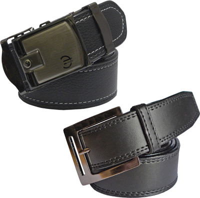 

LOOPA Men Formal Black Synthetic Belt
