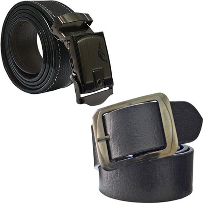

LOOPA Men Formal Black Synthetic Belt