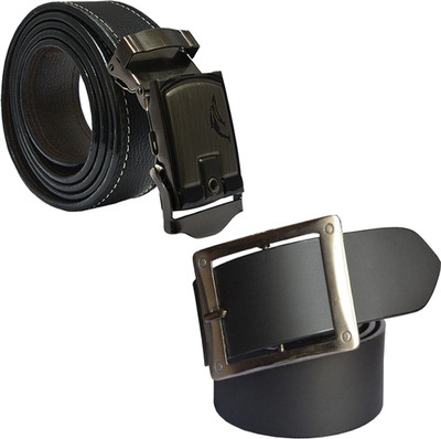 

LOOPA Men Formal Black Synthetic Belt