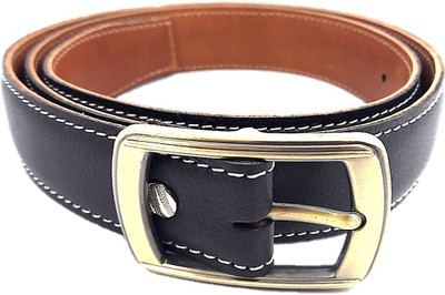 Rockwell fashion Men Casual, Formal, Party Black Genuine Leather Belt