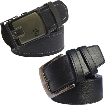 

LOOPA Men Formal Black Synthetic Belt