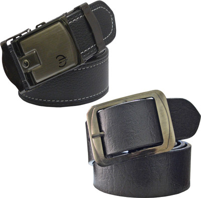 

LOOPA Men Formal Black Synthetic Belt