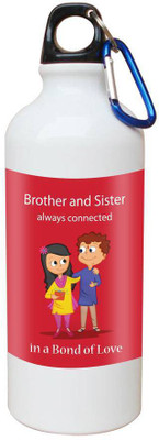 

SKY TRENDS Printed Shipper Bottle for Brother||Sister for Rakshabandhan, Anniversary, Birthday 600 ml Sipper(Pack of 1, Multicolor)