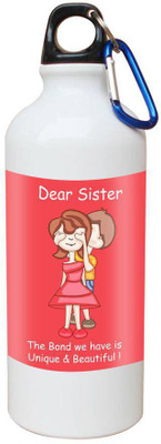 

SKY TRENDS Printed Shipper Bottle for Brother||Sister for Rakshabandhan, Anniversary, Birthday 600 ml Sipper(Pack of 1, Multicolor)