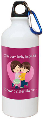 

SKY TRENDS Printed Shipper Bottle for Brother||Sister for Rakshabandhan, Anniversary, Birthday 600 ml Sipper(Pack of 1, Multicolor)
