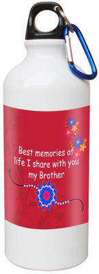 

SKY TRENDS Printed Shipper Bottle for Brother||Sister for Rakshabandhan, Anniversary, Birthday 600 ml Sipper(Pack of 1, Multicolor)