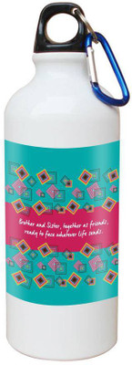 

SKY TRENDS Printed Shipper Bottle for Brother||Sister for Rakshabandhan, Anniversary, Birthday 600 ml Sipper(Pack of 1, Multicolor)
