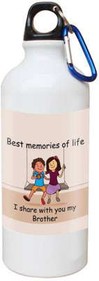 

SKY TRENDS Printed Shipper Bottle for Brother||Sister for Rakshabandhan, Anniversary, Birthday 600 ml Sipper(Pack of 1, Multicolor)