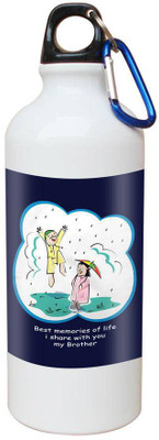 

SKY TRENDS Printed Shipper Bottle for Brother||Sister for Rakshabandhan, Anniversary, Birthday 600 ml Sipper(Pack of 1, Multicolor)