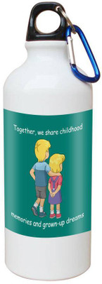 

SKY TRENDS Printed Shipper Bottle for Brother||Sister for Rakshabandhan, Anniversary, Birthday 600 ml Sipper(Pack of 1, Multicolor)