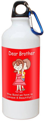 

SKY TRENDS Printed Shipper Bottle for Brother||Sister for Rakshabandhan, Anniversary, Birthday 600 ml Sipper(Pack of 1, Multicolor)