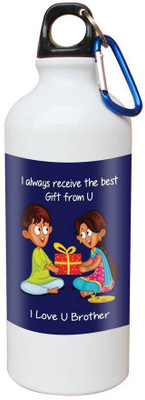 

SKY TRENDS Printed Shipper Bottle for Brother||Sister for Rakshabandhan, Anniversary, Birthday 600 ml Sipper(Pack of 1, Multicolor)