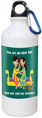 

SKY TRENDS Printed Shipper Bottle for Brother||Sister for Rakshabandhan, Anniversary, Birthday 600 ml Sipper(Pack of 1, Multicolor)