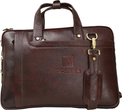 

Probasta Maroon Corner Cut Medium Briefcase - For Men(Maroon)