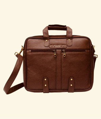 

CORUS CORUS1211 Medium Briefcase - For Men(Brown)