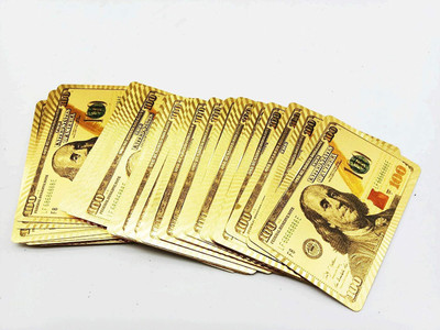 QUINERGYS ™ Professional Poker Playing Cards 24k Gold Deck Plastic For Your Pleasure(Sonic Gold)