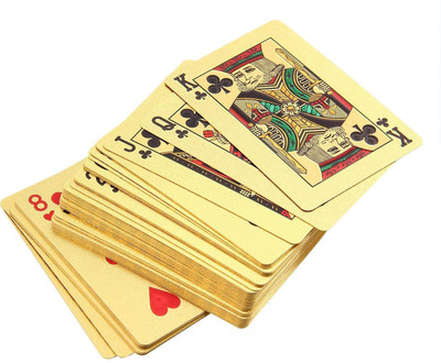 

QUINERGYS ™ Luxury 24K Gold Foil Poker Playing Cards Deck - With Certificate(Harvest Gold)