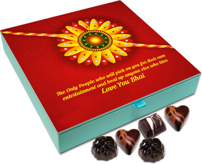 

Chocholik Rakshabandhan Gift Box - The Only People Who Will Pick On You For - 9pc Truffles(108 g)