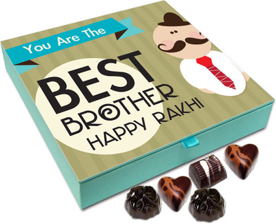 

Chocholik Rakshabandhan Gift Box - You Are The Best Brother - 9pc Truffles(108 g)