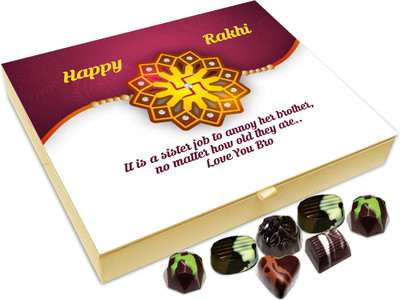 

Chocholik Rakshabandhan Gift Box - No Matter How Old They Are - 20pc Truffles(240 g)