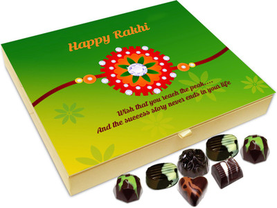

Chocholik Rakshabandhan Gift Box - Wish That You Reach The Peak - 20pc Truffles(240 g)