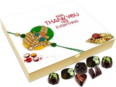 Chocholik Rakshabandhan Gift Box - Bro, Thankyou For Everything - 20pc Truffles(240 g)