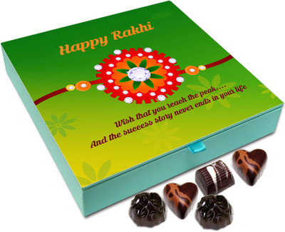 

Chocholik Rakshabandhan Gift Box - Wish That You Reach The Peak - 9pc Truffles(108 g)