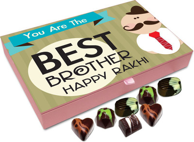 Chocholik Rakshabandhan Gift Box - You Are The Best Brother - 12pc Truffles(144 g)