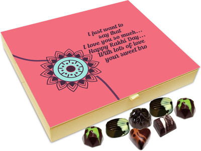 

Chocholik Rakshabandhan Gift Box - Happy Rakhi Day - 20pc Truffles(240 g)