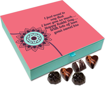 

Chocholik Rakshabandhan Gift Box - Happy Rakhi Day - 9pc Truffles(108 g)