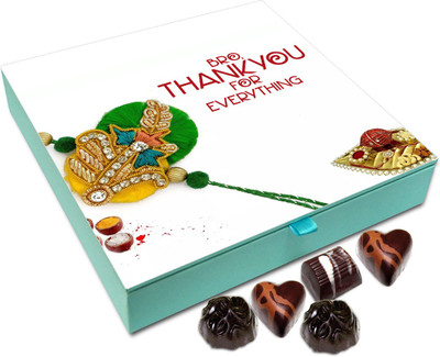 

Chocholik Rakshabandhan Gift Box - Bro, Thankyou For Everything - 9pc Truffles(108 g)