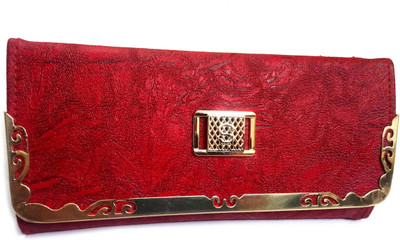 

OBEROI Casual, Party, Formal Maroon Clutch