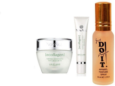 

Oriflame Sweden oriflame ecollagen day cream eye cream with do it parfum(Set of 3)