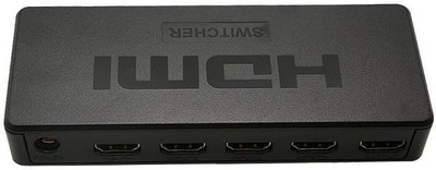 

TABLOR 4 port 4x1 HDMI Switch with IR Wireless remote Control 4k HDMI Adapter(Compatible with Mobile, Laptop, Tablet, Mp3, Gaming Device, Black)