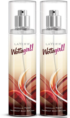 

Layer shot Vanilla twist Deodorant Spray - For Girls(270 ml, Pack of 2)