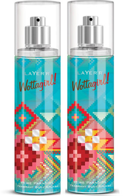 

Layer shot Pure paradise Deodorant Spray - For Girls(270 ml, Pack of 2)