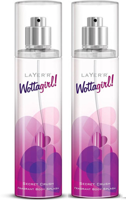 

Layer shot Seceret crush Deodorant Spray - For Girls(270 ml, Pack of 2)