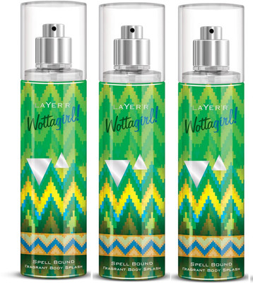 

Layer shot Spell bound Deodorant Spray - For Girls(405 ml, Pack of 3)