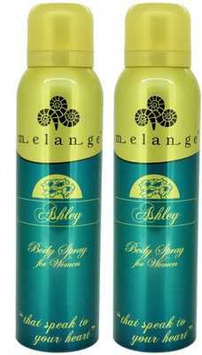 

MELANGE Ashley Women Body Spray -150Ml Body Spray - For Women(150 ml, Pack of 2)