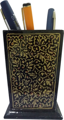 

CraftDarbar 1 Compartments Paper Mache Pen Stand(Black)