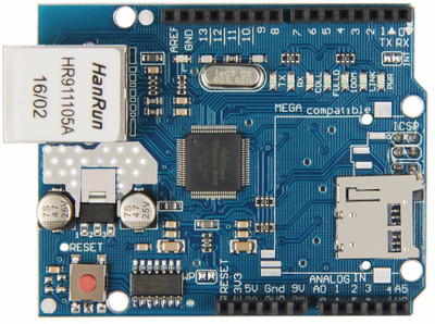 

PrimeRobotics Ethernet Shield W5100 R3 UNO Mega 2560 1280 328 - Network Development Board Electronic Components Electronic Hobby Kit
