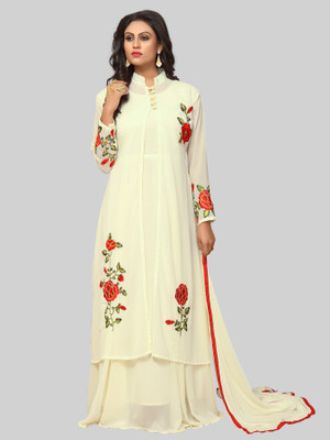 ISHA TRADE Embroidered Kurta & Salwar(Stitched) Flipkart