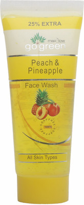 

Go Green PEACH & PINEAPPLE FACE WASH - PACK OF 2 - 75 ML EACH WITH 25% EXTRA Face Wash(150 ml)