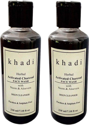 

KHADI NATURAL HERBS M.CHARCOAL FACE WASH Face Wash(210 ml)