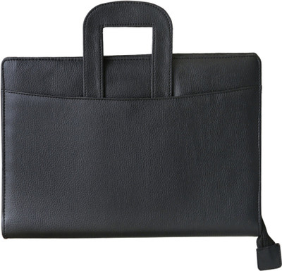 

Apex Faux Leather Adjustable handle document / file Folder 20 Leafs ( A4/ B4 ) Set of 1, Black(Set Of 1, Black)