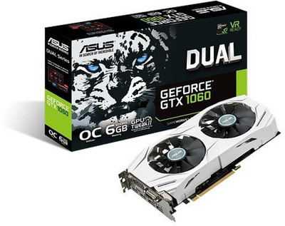 

Asus NVIDIA DUAL-GTX1060-O6G 6 GB GDDR5 Graphics Card(White)