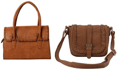 Hanso Collection Hand-held Bag(Brown)
