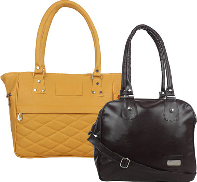 

Element Cart Hand-held Bag(Beige, Brown)